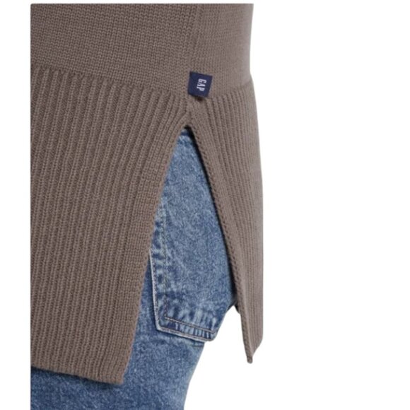 NWOT GAP Cotton Turtleneck Sweater | Brown - Picture 8 of 10